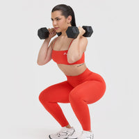 Effortless Seamless Leggings | Charged Orange