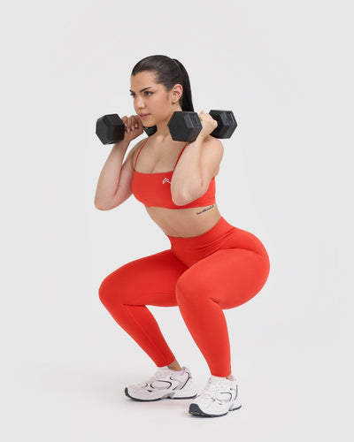 Effortless Seamless Leggings | Charged Orange