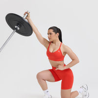 Effortless Seamless Shorts | Charged Orange