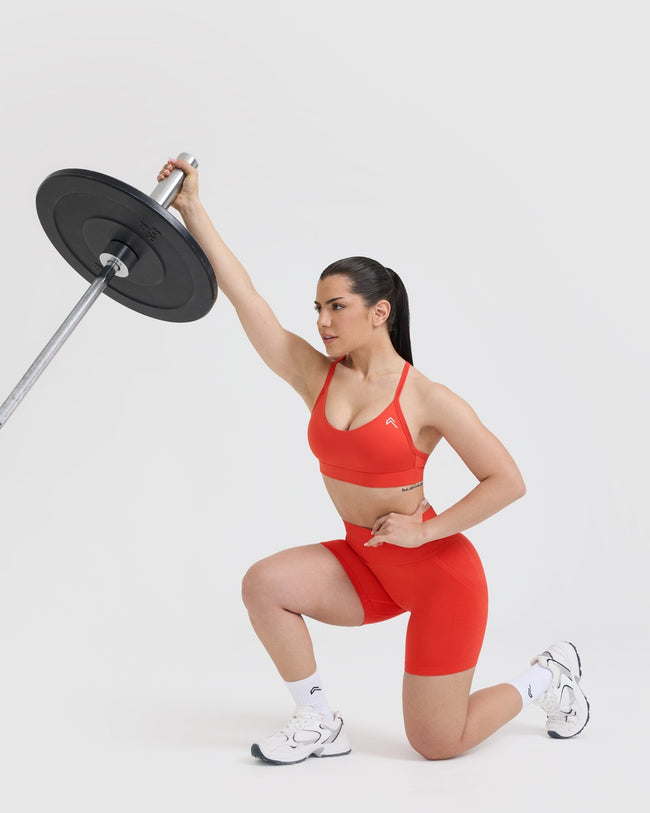Effortless Seamless Shorts | Charged Orange