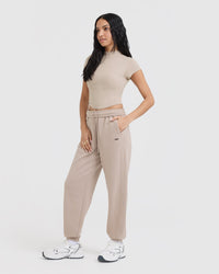 Foundations Joggers | Mushroom Brown
