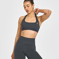 EasyLift™ Halter Bralette | Coal