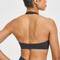 EasyLift™ Halter Bralette | Coal
