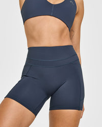 Unified High Waisted Pocket Shorts 6" | True Blue