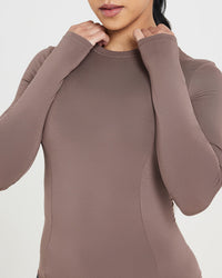 Mellow™ Soft Long Sleeve Top | Cool Brown