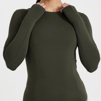 Mellow Soft Long Sleeve Top | Khaki