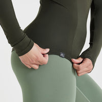 Mellow Soft Long Sleeve Top | Khaki
