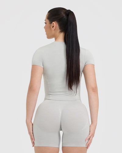 Mellow™ Soft Mid Short Sleeve T-Shirt | Light Grey