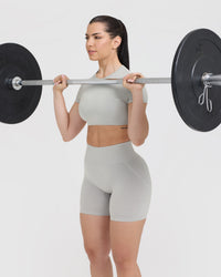 Mellow™ Soft Mid Short Sleeve T-Shirt | Light Grey