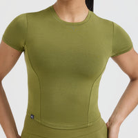 Mellow™ Soft Mid Short Sleeve T-Shirt | Olive Green