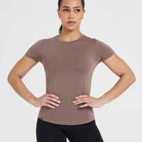 Mellow™ Soft Short Sleeve T-Shirt | Cool Brown