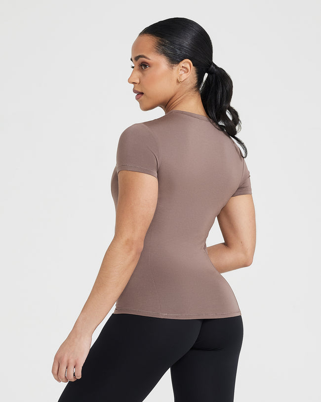 Mellow™ Soft Short Sleeve T-Shirt | Cool Brown