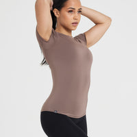 Mellow™ Soft Short Sleeve T-Shirt | Cool Brown