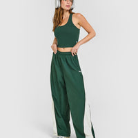 Cotton Fitted Mid Vest | Racing Green