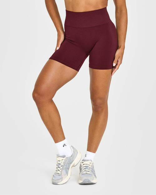 Oner Modal Effortless Seamless Shorts with White Logo | Rosewood