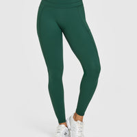 Unified High Waisted Pocket Leggings | Racing Green