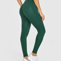 Unified High Waisted Pocket Leggings | Racing Green