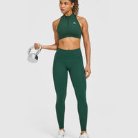 Unified High Waisted Pocket Leggings | Racing Green