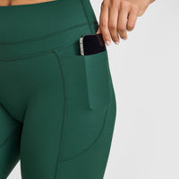 Unified High Waisted Pocket Leggings | Racing Green