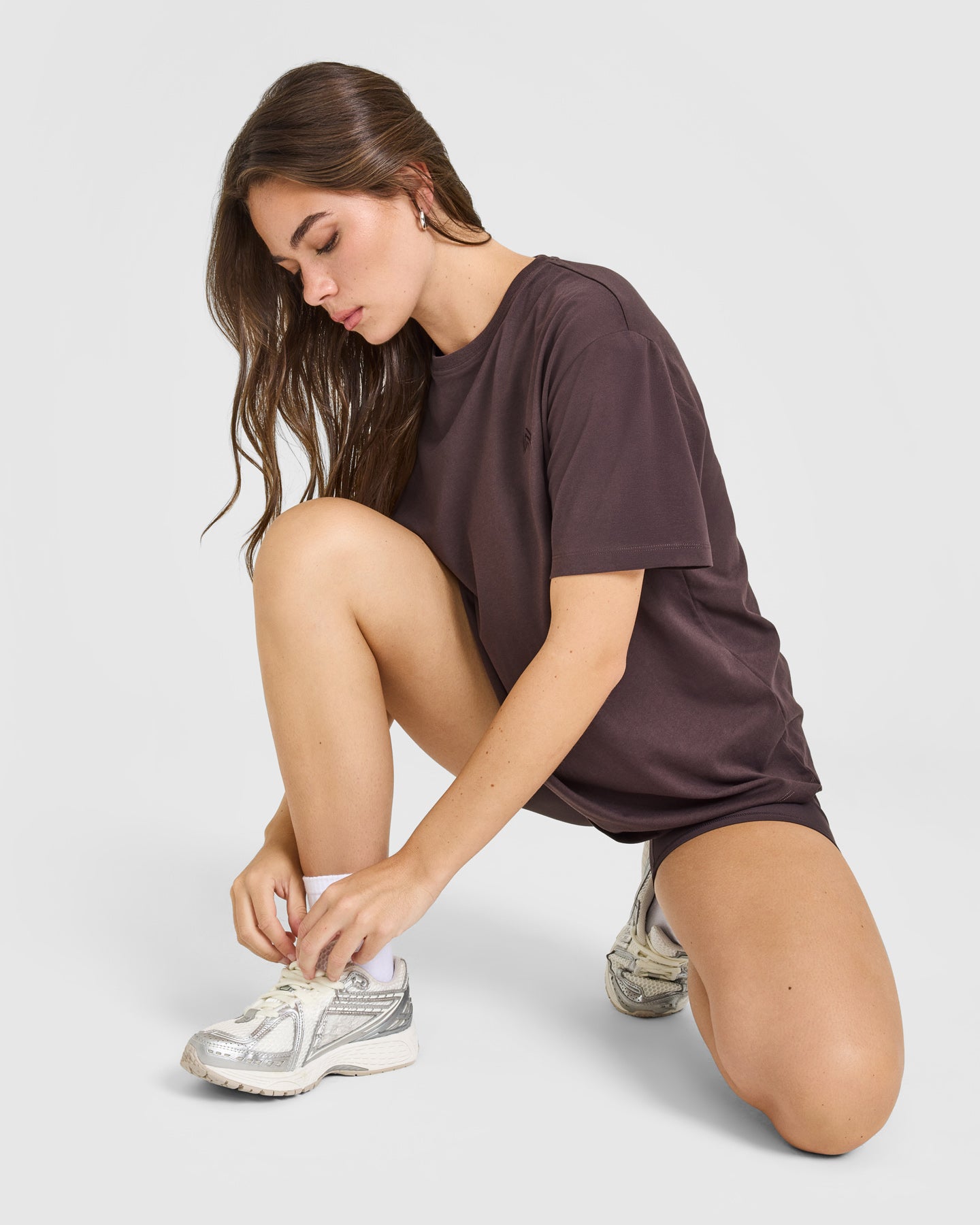 Classic Oversized Lightweight T-Shirt | Umber Brown
