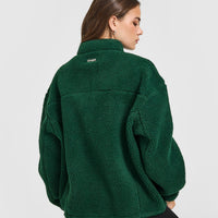 Fleece Jacket with Chest Pocket | Racing Green
