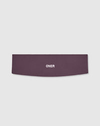 SoftMotion™ Headband with White Logo | Dark Umber Brown