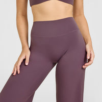 SoftMotion™ Straight Leg Bottoms with White Logo | Vintage Purple