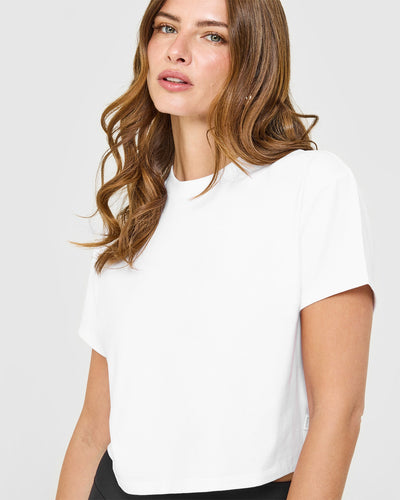 Cotton Relaxed T-Shirt | White