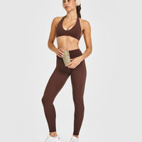 SoftMotion™ High Waisted Leggings | Espresso Brown