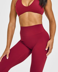 SoftMotion™ High Waisted Leggings | Ruby Red