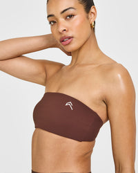 Unified Micro Bandeau Bralette | Espresso Brown