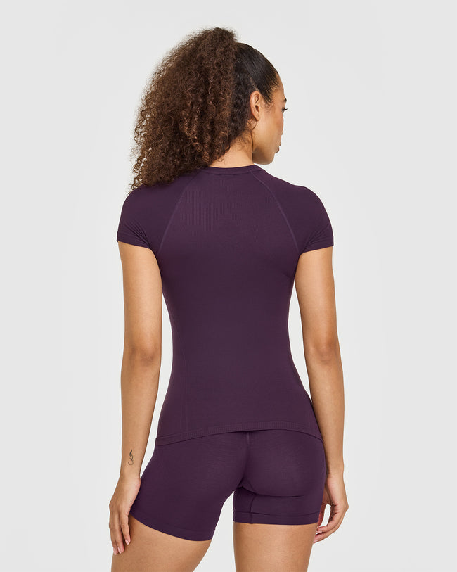 Go To Seamless Fitted Top | Blackberry Purple