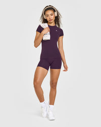 Go To Seamless Fitted Top | Blackberry Purple