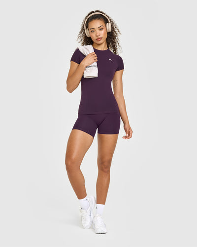 Go To Seamless Fitted Top | Blackberry Purple