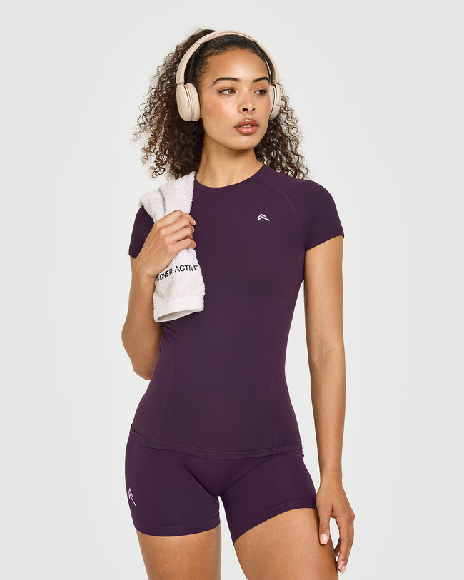 Go To Seamless Fitted Top | Blackberry Purple