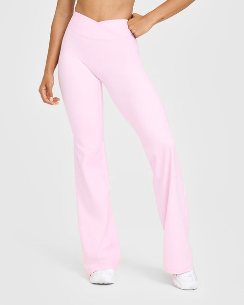 Oner Modal Unified Wrap Flared Bottoms | Chalk Pink