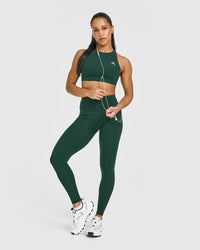 Unified High Waisted Leggings | Racing Green
