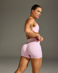 Unified High Waisted Shorts 6" | Chalk Pink