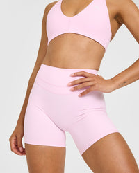 Unified High Waisted Shorts 6" | Chalk Pink