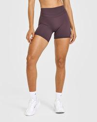 Unified High Waisted Shorts 6" | Dark Umber Brown