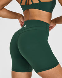 Unified High Waisted Shorts 6" | Racing Green