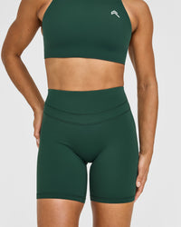 Unified High Waisted Shorts 6" | Racing Green