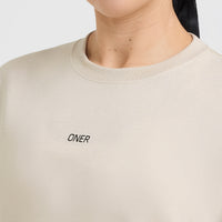 Raising The Bar Graphic Longline T-Shirt | Sand