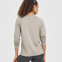 Go To Seamless Loose Long Sleeve Top | Warm Sand