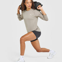 Go To Seamless Loose Long Sleeve Top | Warm Sand