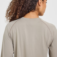 Go To Seamless Loose Long Sleeve Top | Warm Sand