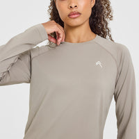 Go To Seamless Loose Long Sleeve Top | Warm Sand