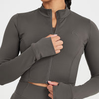 Timeless Crop Jacket | Deep Taupe