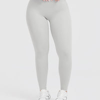 Timeless High Waisted Leggings | Light Grey