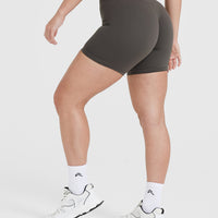 Timeless High Waisted Shorts 6" | Deep Taupe